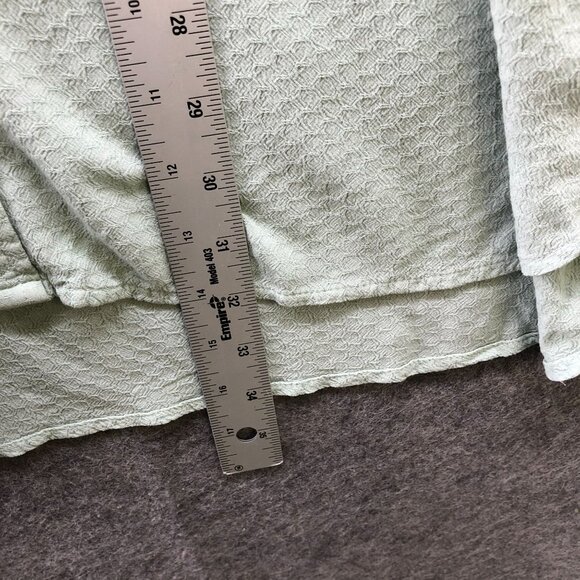 Urban Outfitters Relaxed Short Sleeve Shirt Mens L Sage Green Button Up Rayon - Picture 8 of 9